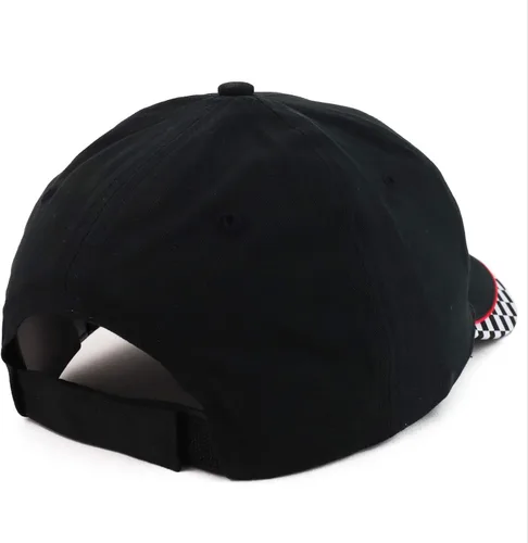 Miniatura 3 de Gorra de béisbol estructurada con diseño de bandera de carreras