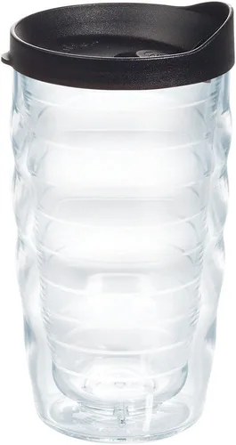 Miniatura 49 de Taza de viaje Tervis de doble pared transparente y colorida con tapa fabricada en Estados Unidos mantiene las bebidas frías y calientes, 24 onzas