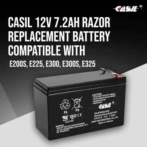 Miniatura 2 de Casil Paquete de 2 baterías para UPS de 12V 7.2Ah – Reemplazo para APC Back-UPS XS 1000, BX1000G, RS1500 – Batería de respaldo SLA AGM