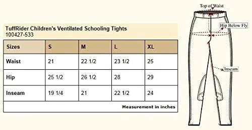 Miniatura 8 de TuffRider - Pantalón de equitación de tiro bajo para niña