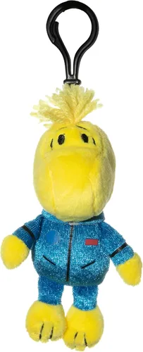 JINX Snoopy in Space Woodstock in Blue Astronaut Suit Clipsters Toy - Perchas de felpa de 4 pulgadas de la serie Apple TV+ para fanáticos a partir