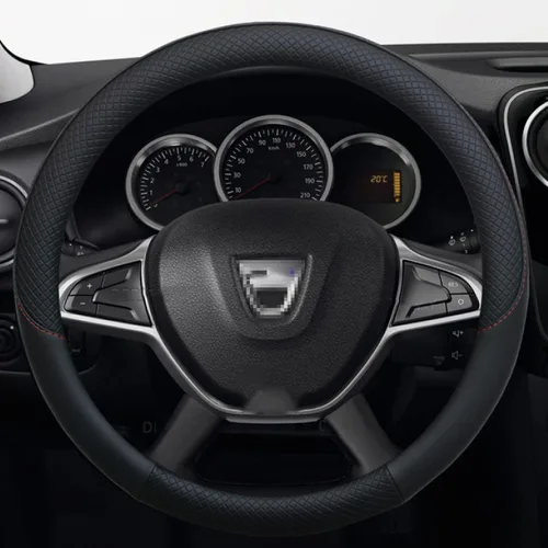 Miniatura 2 de Para Dacia Sandero Stepway Crossover, para Renault Sandero, cubierta de volante de coche de cuero PU Accesorios para automóviles