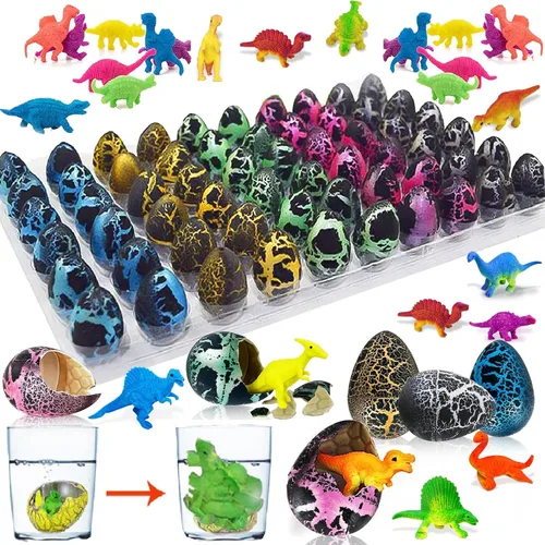 Miniatura 9 de 60 huevos de dinosaurio para incubar para niños, regalos de fiesta, regalos de Navidad para nietos, huevos de dinosaurio novedosos para crecer
