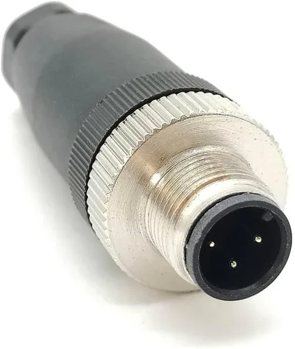 Miniatura 10 de Elecbee Conector de cable M12 Circular Impermeable Enchufe de Aviación Terminación de Tornillo Instalable en Campo Desapantallamiento Recto
