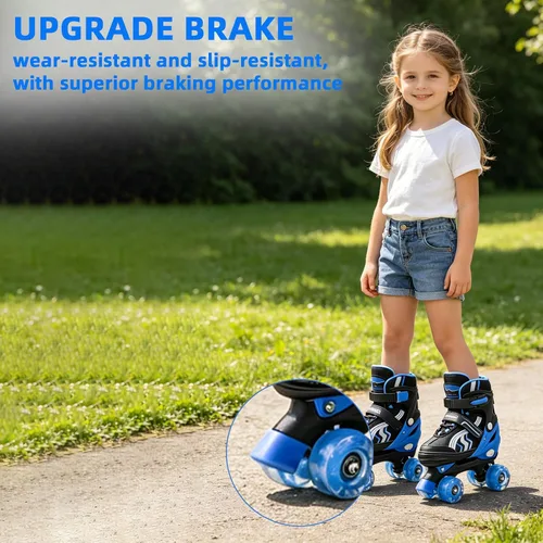Miniatura 5 de Patines ajustables para niños y niñas, con todas las ruedas iluminadas de 5 a 8 años y 8 a 12 años, para principiantes en deportes al aire libre e