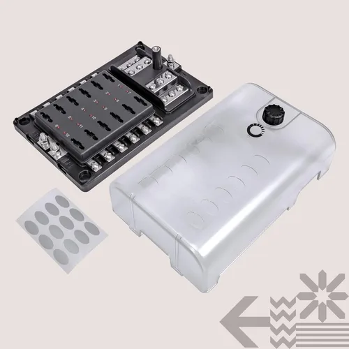 Miniatura 8 de True Mods Bloque de fusibles de 10 vías con bus negativo de tierra para automoción [entradas positivas duales] [12V - 32V CC] [200 amperios]