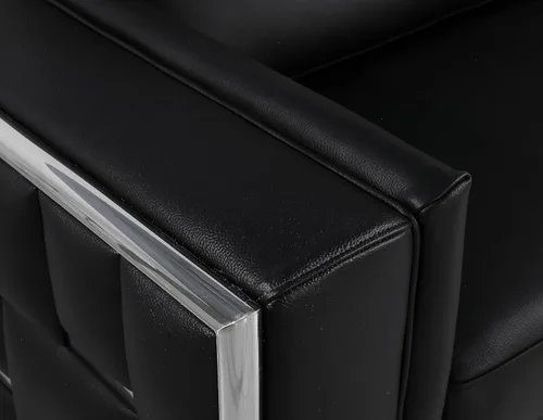 Miniatura 9 de Blackjack Furniture Catania - Moderno juego de sofá de cuero italiano de grano superior para sala de estar con marco de madera dura secada al horno