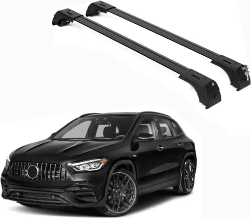 ERKUL – Barras transversales portaequipajes para Mercedes Benz GLA 2021-2026 | Barras transversales de aluminio con bloqueo antirrobo para techo con
