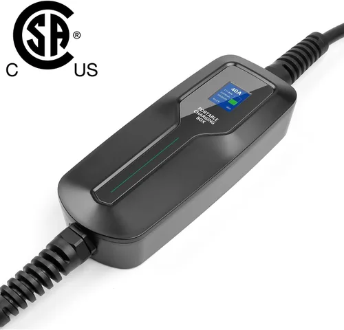 Miniatura 11 de Cargador EV de nivel 2 de 40 amperios, estación de carga portátil de 9.6KW de 25 pies NEMA 14-50 para vehículos eléctricos e híbridos