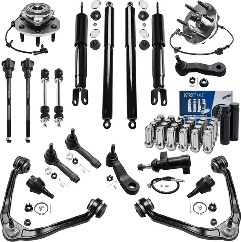 Miniatura 104 de Detroit Axle - Kit de nudillos de dirección delantera izquierda para Ford Edge Lincoln MKX 07-10, cojinete de rueda del lado del conductor, nudillo