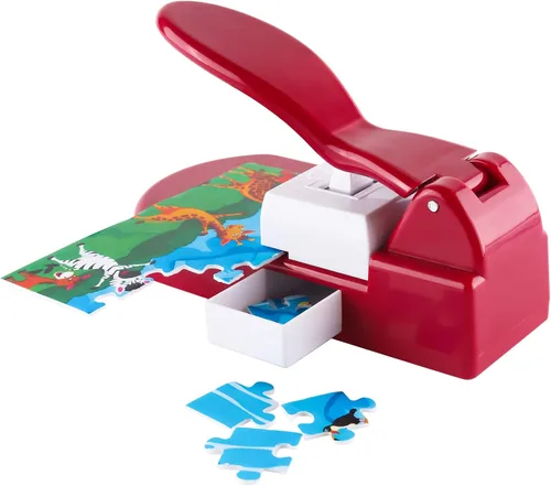 Miniatura 6 de CYFUN DESIGN Fabricante de rompecabezas con 10 piezas de espuma adhesiva y cortador de fotos, punzonadora de papel DIY, punzonadora artesanal