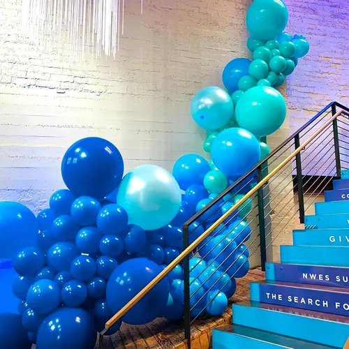 Miniatura 6 de PartyWoo Globos rojos y azul real, 254 piezas de diferentes tamaños de 36, 18, 12, 10 y 5 pulgadas, kit de arco de globos para graduación, baby