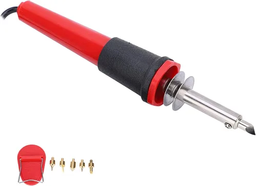Miniatura 3 de Fafeicy Herramienta para quemar madera, juego de soldador eléctrico de 40 W, bolígrafo de combustión de madera, herramienta de pirografía
