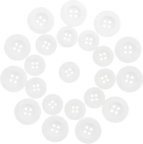 Miniatura 8 de ButtonMode Botones de bata de laboratorio (se adapta a AllHeart, Dickies, higos, manos curativas, Landau Labcoats) con 4 agujeros, juego de 22