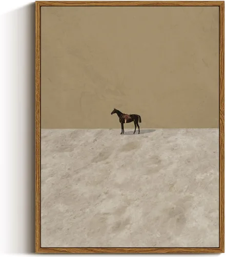 Miniatura 59 de VIYYIEA Arte de Pared en Lienzo Enmarcado Decoración del Hogar, Decoración de Granja Valles Ondulantes bajo Cielos Despejados Pintura de Pared