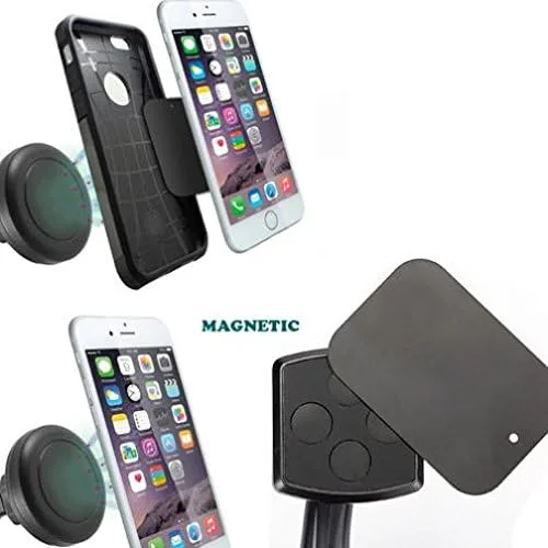 Miniatura 4 de Soporte magnético para ventilación de aire para Moto G Power (2020), base giratoria de agarre fuerte compatible con Motorola Moto G Power (2020)