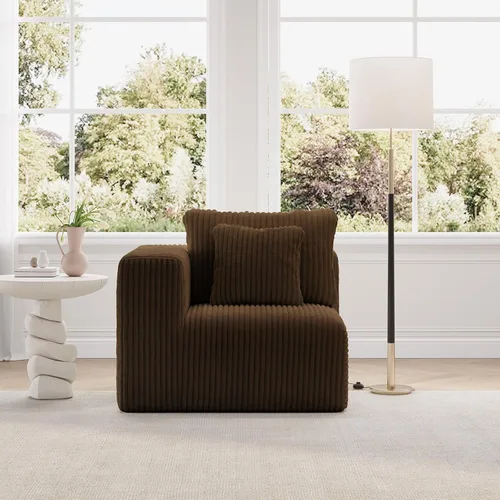 Miniatura 17 de Novilla 141" Sofá seccional modular, sofá seccional moderno en forma de nube con soporte Smarts Coil™, sofá sin huesos en forma de U para sala