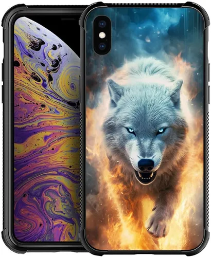 Miniatura 86 de DAIZAG Compatible con iPhone 13 Pro Max, Funda de TPU Protectora Anti-Arañazos Todo En Uno, Fundas para Hombre Mujer - Motivo de Madera Americana