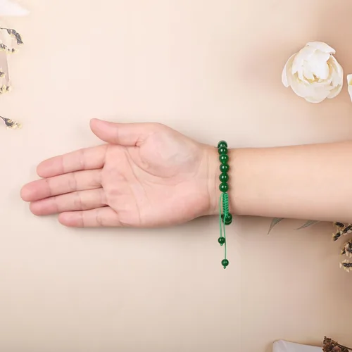 Miniatura 58 de AD Beads Pulseras de piedras preciosas unisex de 0.315 pulgadas (0.315 in), macramé curativo ajustable de 7 a 9 pulgadas Usa esta pulsera