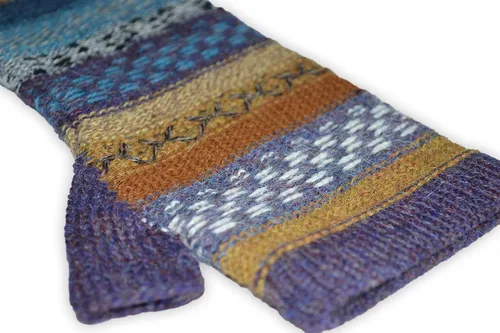 Miniatura 3 de Invisible World Women's Alpaca Wool Fingerless Gloves Texting Typing