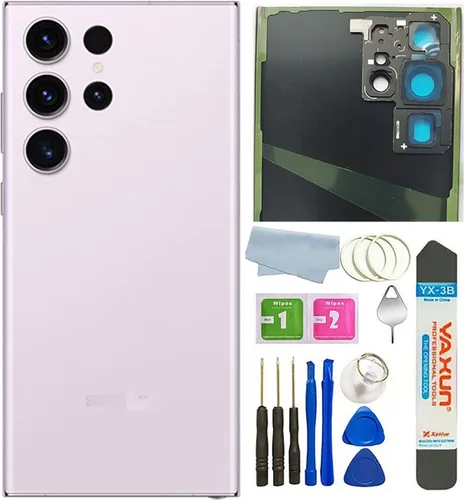Miniatura 7 de Carcasa trasera de vidrio para Samsung Galaxy S23 Ultra 5G, con cintas preinstaladas (no apto para S23 / S23+ Plus) (crema)
