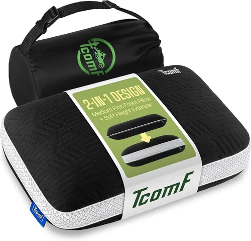 Miniatura 12 de Almohada de campamento para niños: almohada pequeña de espuma viscoelástica de doble tapa; almohada de campamento de firmeza media Mini almohada