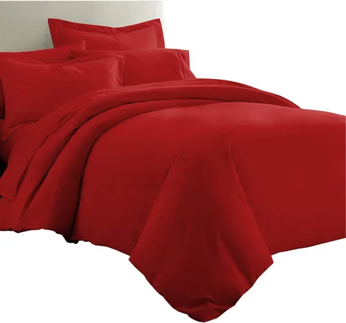 Miniatura 12 de Royal Tradition Juego de ropa de cama de viscosa de bambú sólido de 7 piezas, funda de edredón y fundas de almohada con sábanas, color beige