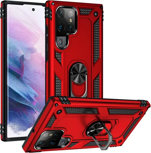 Miniatura 11 de Funda de grado militar para Samsung Galaxy S22 Ultra Galaxy S22 Ultra 5G, funda de metal giratorio de 360 grados, soporte de soporte, armadura, a