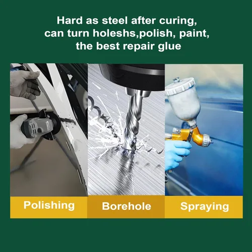 Miniatura 5 de Pegamento para Metal, Adhesivo de Epoxy Resistente al Agua para Reparación de Metales, Pegamento Aceitoso de Alta Resistencia para Soldadura