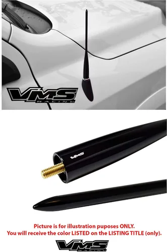 Miniatura 4 de VMS Racing Antena de pico de 9 pulgadas en aluminio Billet negro compatible con Ford F150 F250 F350 F450 F550 F650 1997-2025
