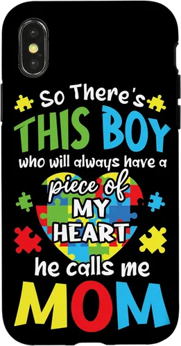 Miniatura 5 de Funda para iPhone 11 Boy Calls Me Mom Heart Colorido Puzzle Autismo