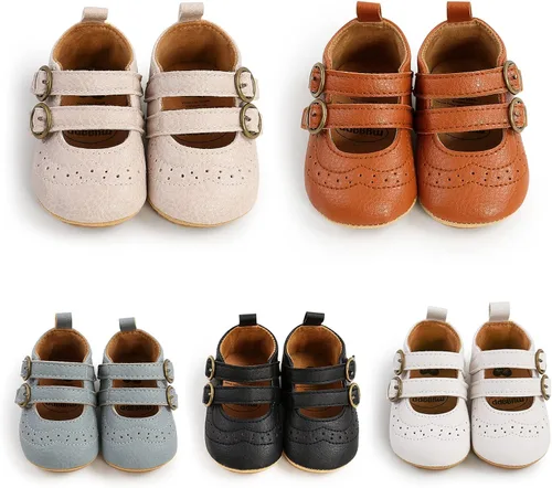 Miniatura 3 de BENHERO Zapatos de bebé para niñas zapatos planos Mary Jane para bebé vestido de boda zapatos deportivos para bebé