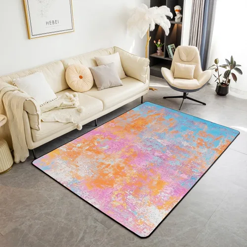Miniatura 11 de jejeloiu Alfombra de decoración de mármol negro y dorado, alfombra para sala de estar, dormitorio, para niños, niñas, adolescentes, decoración