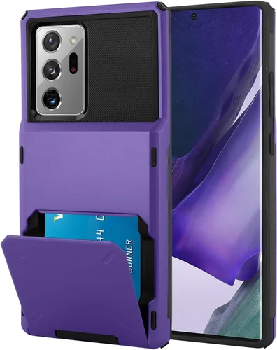 Miniatura 21 de Funda tipo cartera para Samsung Galaxy S22 Ultra con 4 ranuras para tarjetas de crédito a prueba de golpes, funda híbrida de protección reforzada