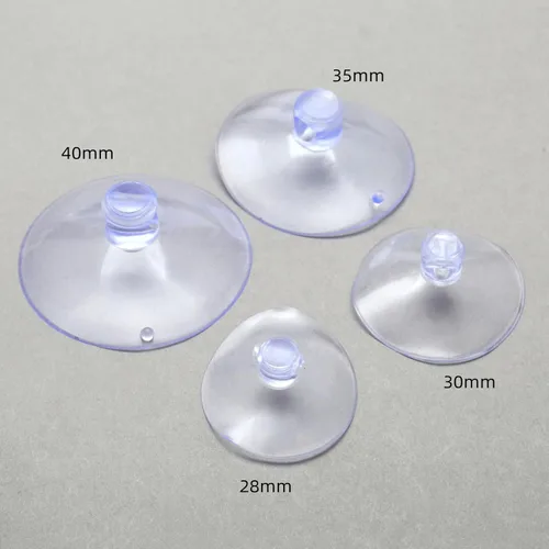 Miniatura 4 de dophee Paquete de 10 ventosas para mesas de cristal, almohadillas de goma transparente anticolisión sin ganchos para organización del hogar, cocina