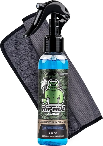Miniatura 5 de Riptide Armory Advanced - Limpiador de pistolas de 4 onzas, limpiador de armas multiusos, se dirige a depósitos de carbono, metales y residuos