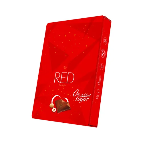Miniatura 8 de RED Delight - Barras de chocolate con leche de avellana y macadamia sin azúcar añadida, paquete de 24