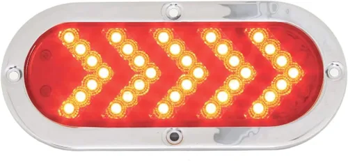 Miniatura 12 de Grand General 77126 - Luz LED (secuencial rojo ovalado de 5 flechas Spyder 35, lente roja), 1 paquete Rojo/Rojo