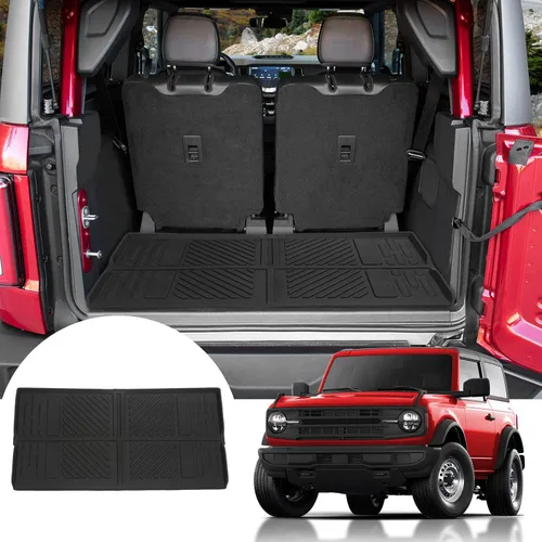 Mabett - Tapete de carga para maletero para Ford Bronco Accesorios 2026 2021-2025 de 2 puertas, material TPE para todo tipo de clima para evitar el