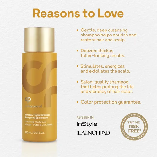 Miniatura 4 de Colorproof Biorepair Thicken Shampoo for Thinning Color-Treated Hair, Nourishes & Stimulates Hair & Scalp, Thicker, Fuller Looking Hair
