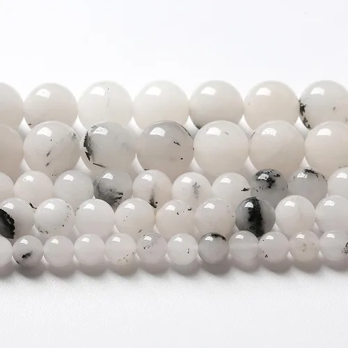 Miniatura 8 de 45 piezas de cuentas de piedra natural de arco iris de Alashan de 8 mm de ágata para hacer joyería, cuentas de piedra de 15" para pulseras