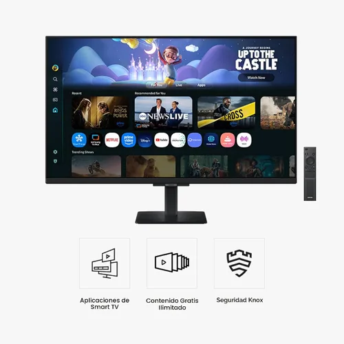 Miniatura 2 de SAMSUNG Monitor inteligente FHD de 32 pulgadas serie M5 (M50F) con transmisión de TV, altavoces, HDR10, concentrador de juegos, múltiples puertos