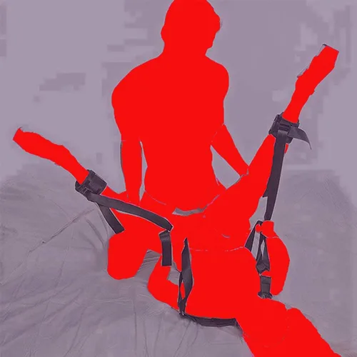 Miniatura 3 de Restricciones de cama, arnés de bonage sexual para cama de tamaño King para pareja, correas de amarre para cama Queen, correas de muñeca y tobillo