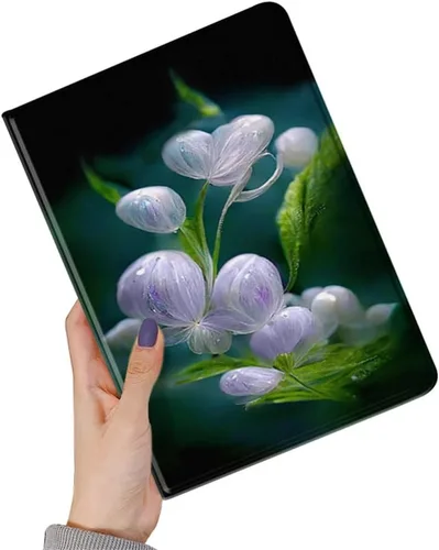 Miniatura 47 de kaidisen Funda de flores compatible con iPad de 9.7 pulgadas, 6ª y 5ª generación, iPad Air/Air 2, diseño de flores, ilustración floral con soporte