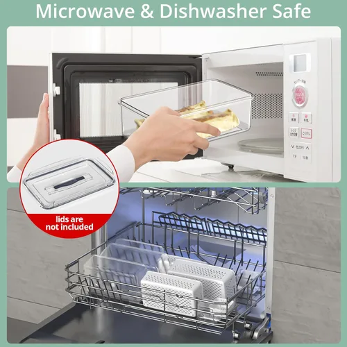 Miniatura 11 de 5 recipientes de almacenamiento de frutas para refrigerador con colador extraíble y tapa con asa, organizadores y almacenamiento de refrigerador