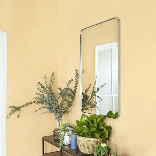 Miniatura 6 de GRACTO Espejo de baño con marco de metal de acero inoxidable de níquel cepillado de 20 x 30 pulgadas para montar en la pared, espejo rectangular