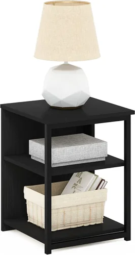 Miniatura 11 de Furinno Classic - Mesa auxiliar con cajón, paquete de 1 unidad, americano