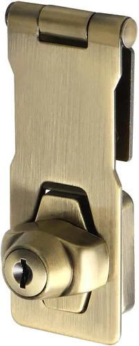 Miniatura 11 de Alise Cerradura de cerrojo con llave, cierre de seguridad de 3 pulgadas con cerradura, cerradura de bisagra de puerta negra con llaves, cerrojo