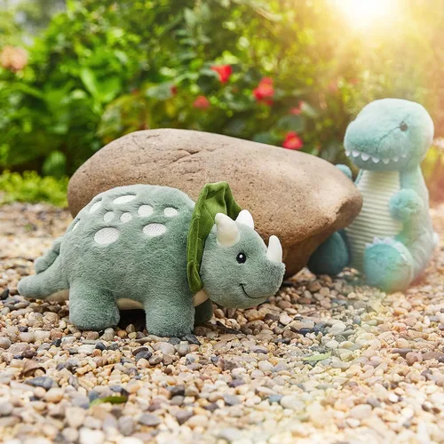 Miniatura 4 de TCBunny - Dinosaurio bebé de 30 cm de peluche para dormir de TCBunny, juguete de peluche para niños, regalos para niños y niñas, cumpleaños, San