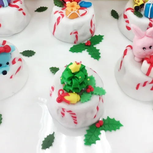 Miniatura 8 de KALAIEN 3 unids Holly Leaf Plunger Cutter Fondant Hornear Herramientas Cake Cookie Sugarcraft Decoración Molde